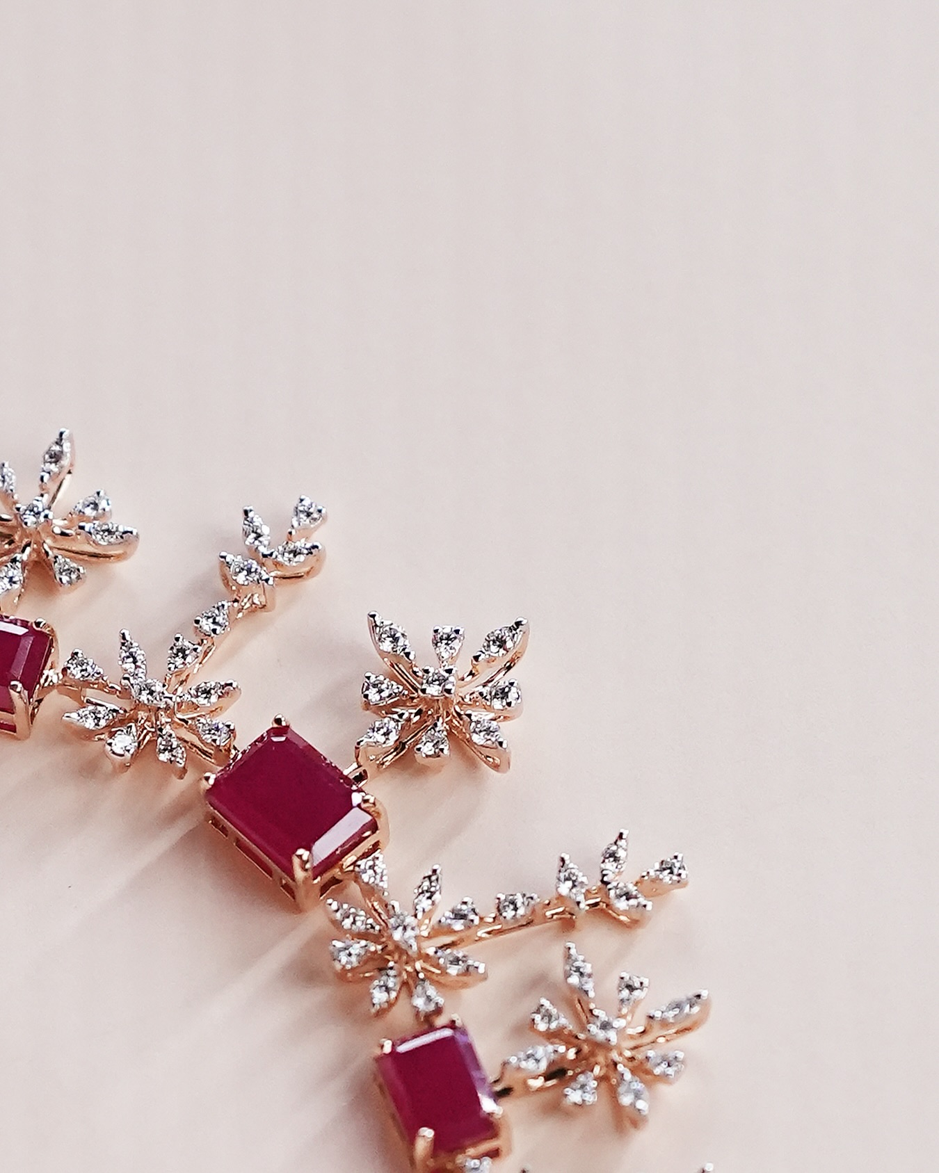 Ruby rose gold